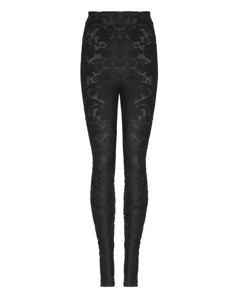Balmain Baroque Leggings - Schwarz Schwarz
