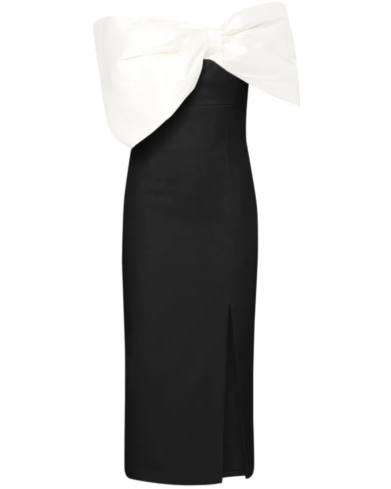 Rachel Gilbert Kace Midikleid - Schwarz Schwarz