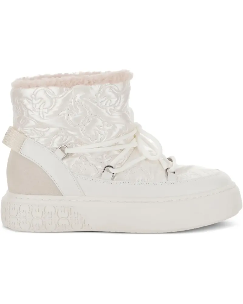 Pinko Gesteppte Plateau-Stiefel - Weiß Weiß