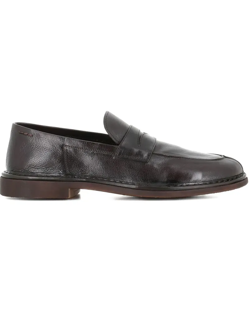 Alexander Hotto Penny-Loafer aus Leder - Braun Braun