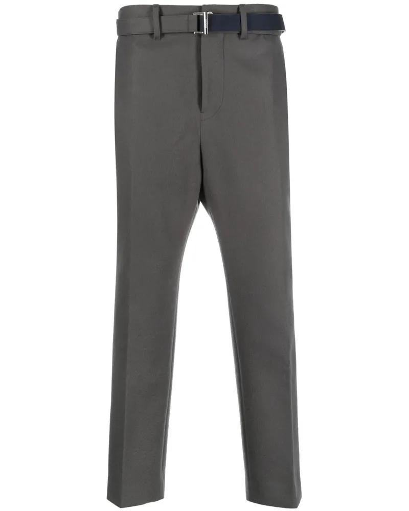 Sacai Klassische Cropped-Hose - Grau Grau