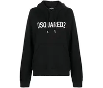 Hoodie mit Logo-Print - Schwarz