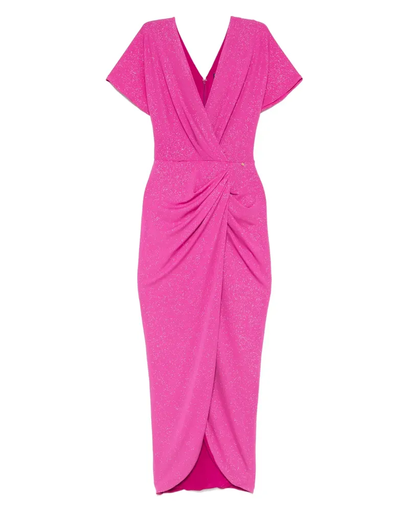 NISSA Kleid mit gerafftem Detail - Rosa Rosa