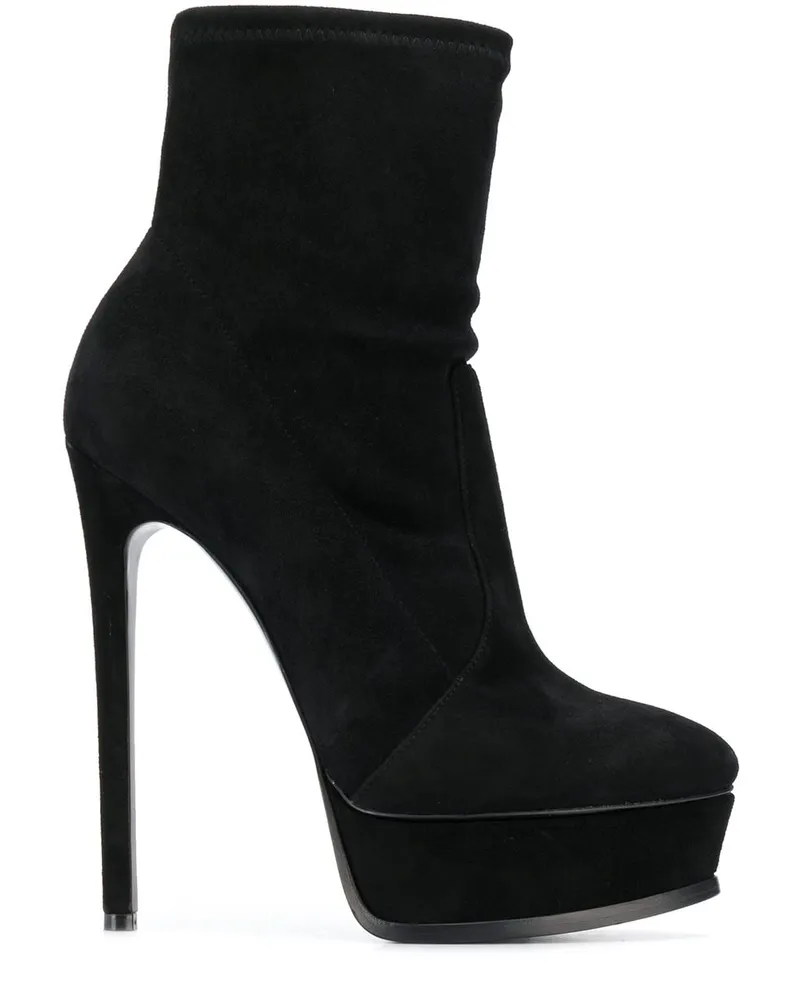 Casadei Stiefeletten mit Plateau - Schwarz Schwarz