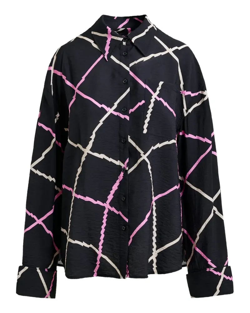 Essentiel printed shirt - Schwarz Schwarz