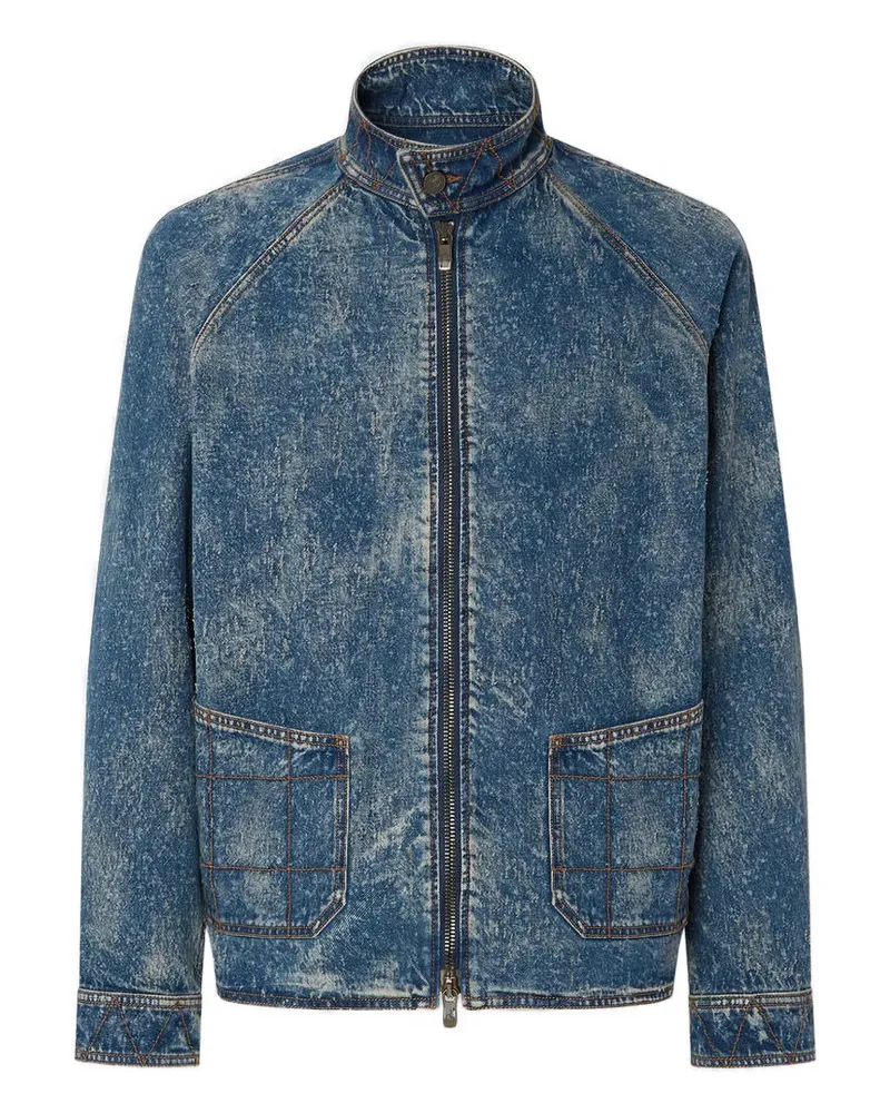 Ferrari zip-fastening denim jacket - Blau Blau
