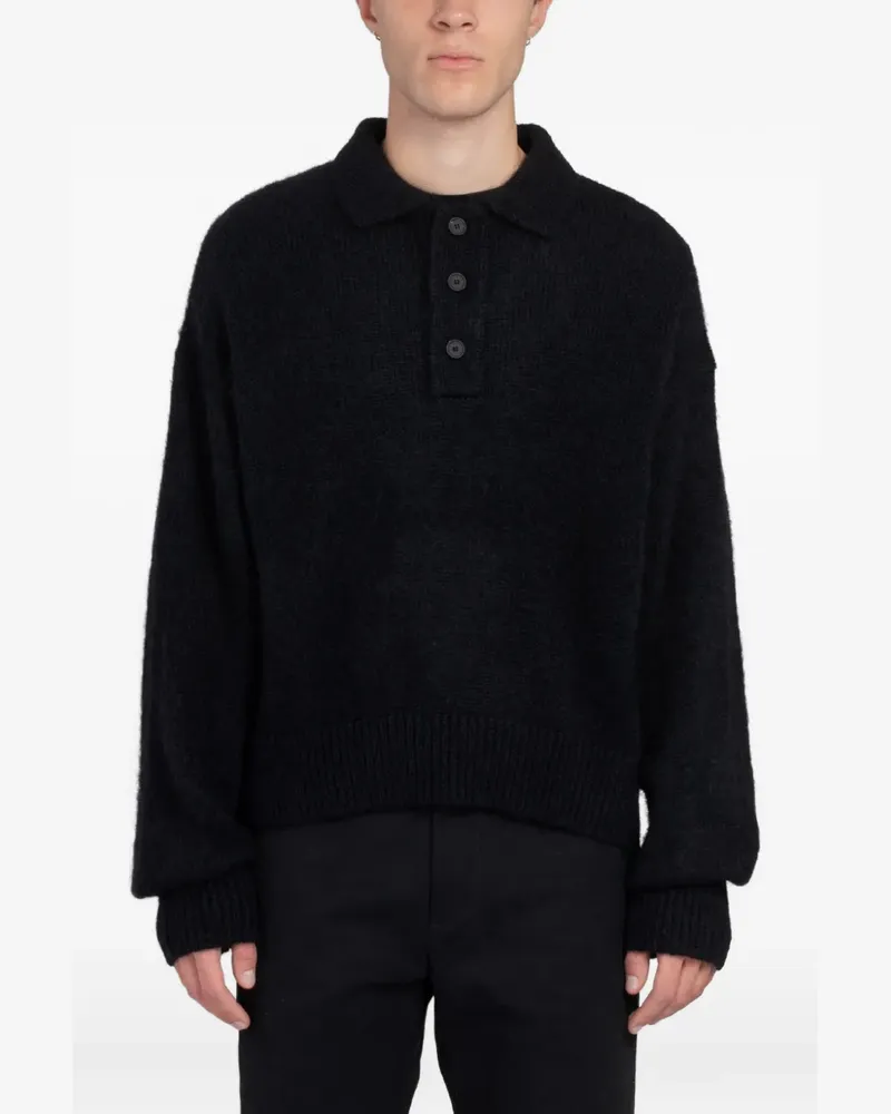 Studio Nicholson Dune brushed sweater - Schwarz Schwarz