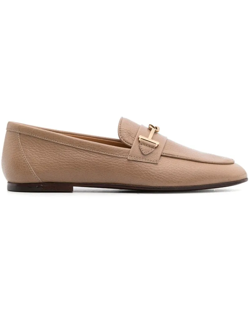 TOD'S Loafer mit Logo-Schild - Nude Nude