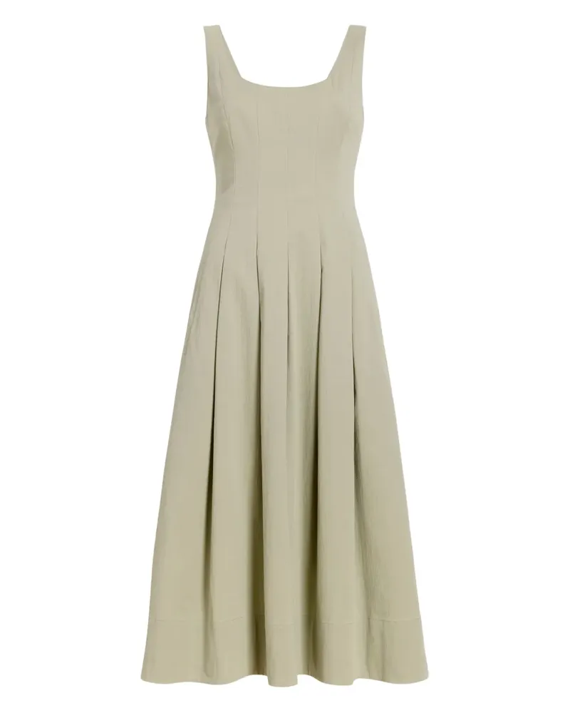 Proenza Schouler Midikleid mit Falten - Grün Grün