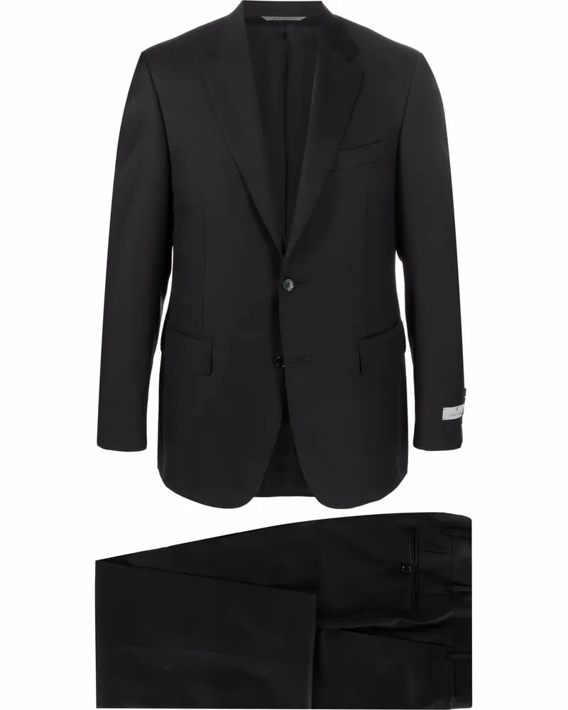 Canali Einreihiger Anzug - Schwarz Schwarz