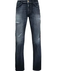 Emporio Armani Ausgeblichene Straight-Leg-Jeans Blau