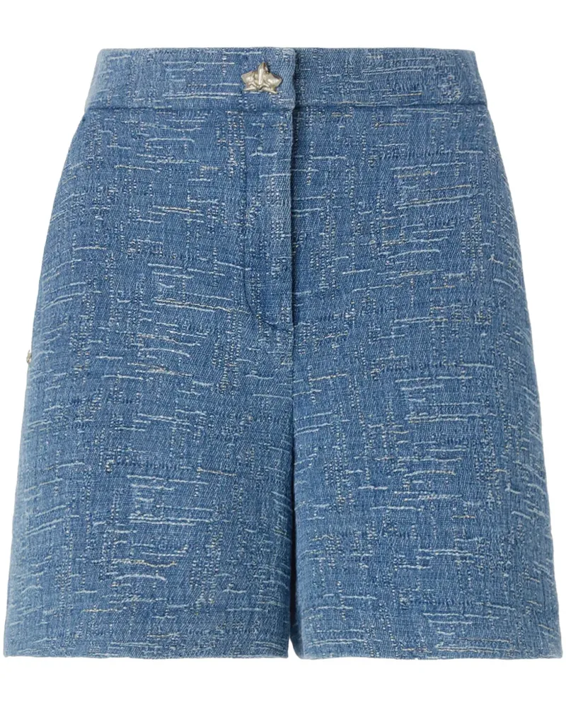 Genny Klassische Chambray-Shorts - Blau Blau