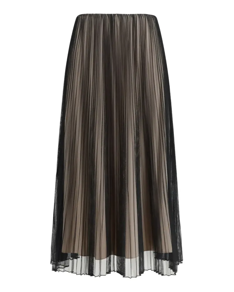 Max Mara plissé-pleated skirt - Schwarz Schwarz