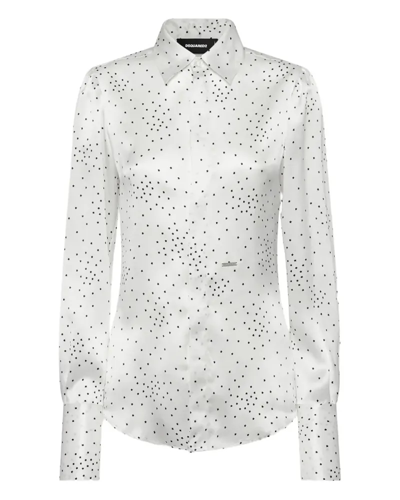 Dsquared2 Starry Night Hemd - Weiß Weiß