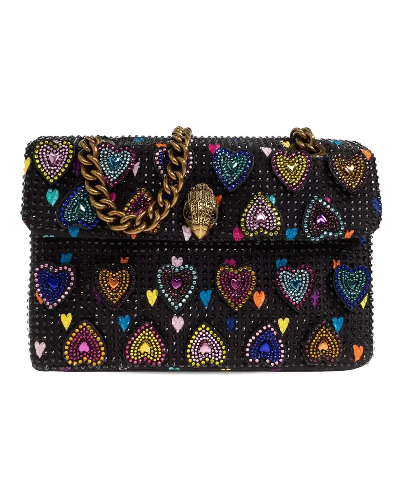 Kurt Geiger mini Kensington heart-motif shoulder bag - Schwarz Schwarz