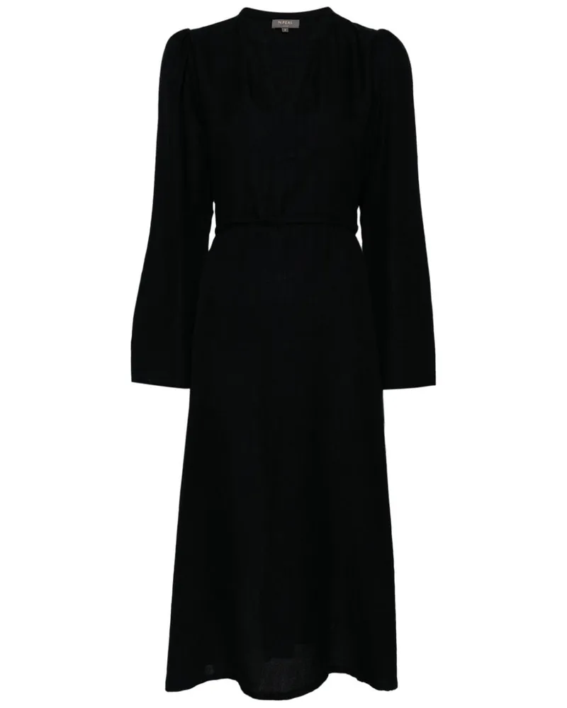 N.Peal Kleid mit Gürtel - Blau Blau