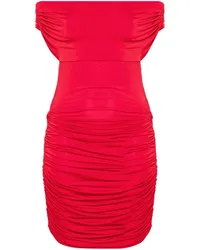 ATU Body Couture x Rue Ra Minikleid mit Raffungen Rot