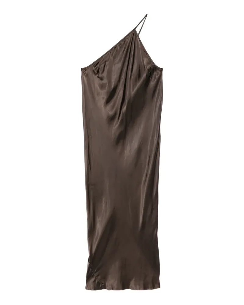 Rick Owens Einschultriges Midikleid - Braun Braun