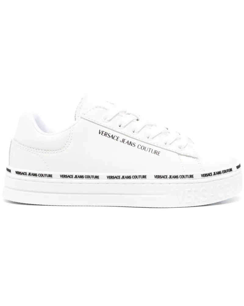 Versace Jeans Sneakers mit Schnürung - Weiß Weiß