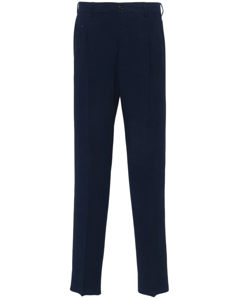 Giorgio Armani Strukturierte Tapered-Hose - Blau Blau