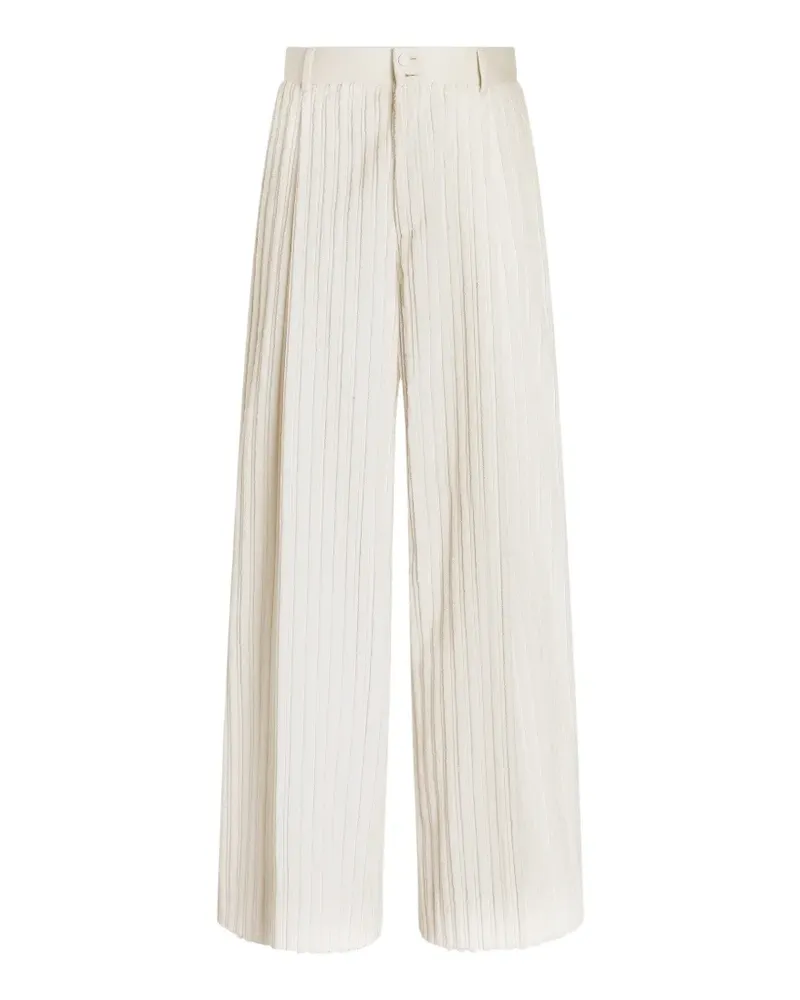 Dolce & Gabbana Hose aus Cord - Weiß Weiß