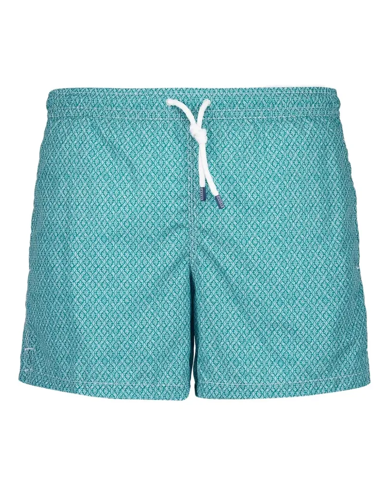 Fedeli Madeira Badeshorts mit Print - Grün Grün