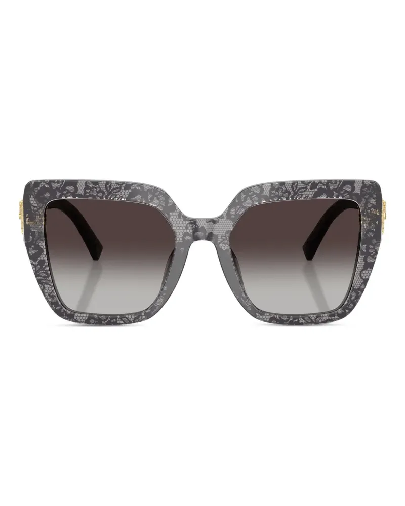 Dolce & Gabbana Devotion lace-pattern sunglasses - Grau Grau