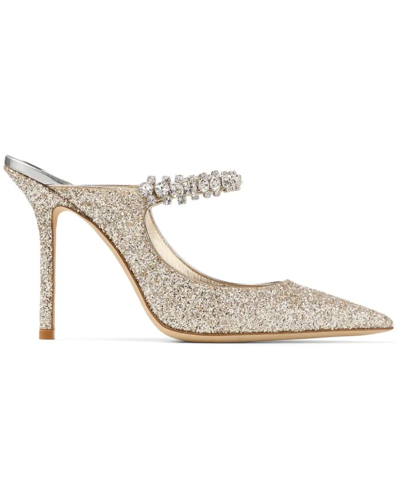 Jimmy Choo Bing Mules 100mm - Nude Nude