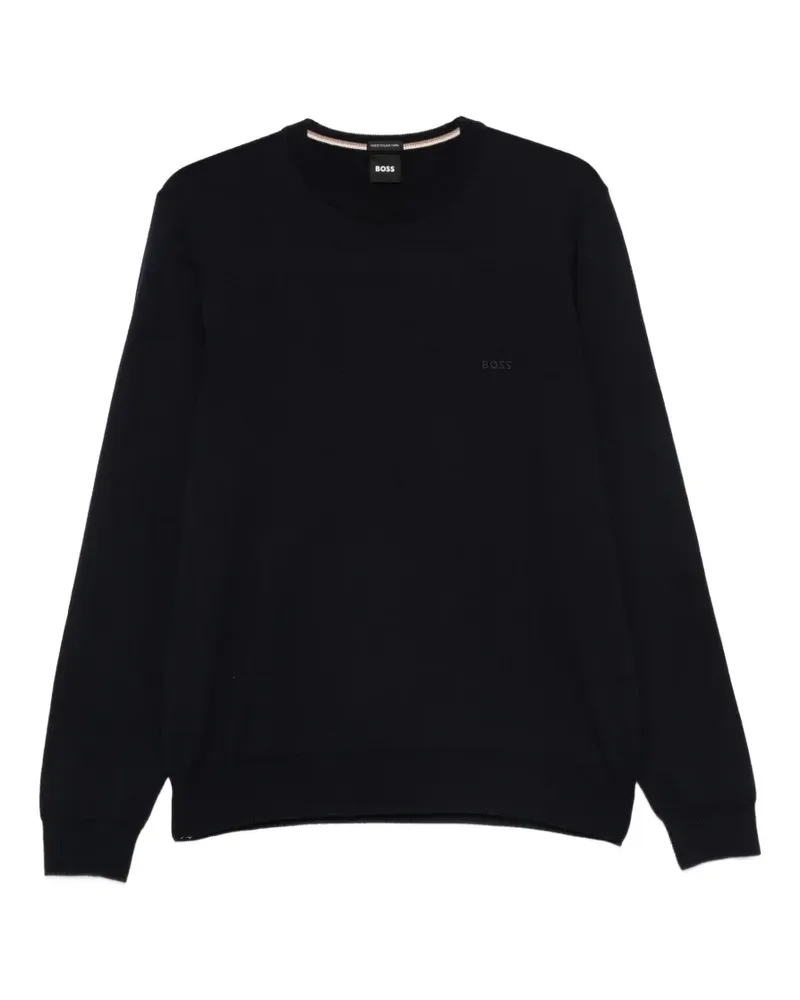 HUGO BOSS Pullover mit rundem Ausschnitt - Blau Blau