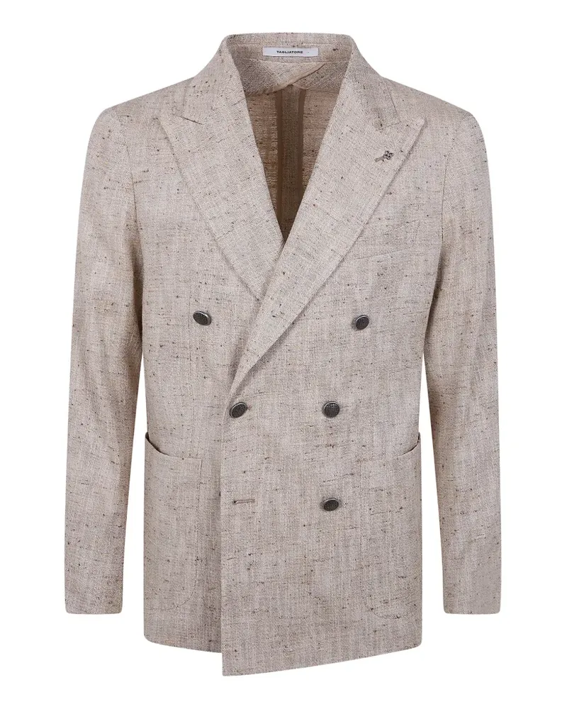 Tagliatore double-breasted blazer - Nude Nude