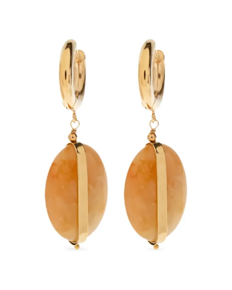Isabel Marant Hängeohrringe mit Schmucksteinen - Gold Gold