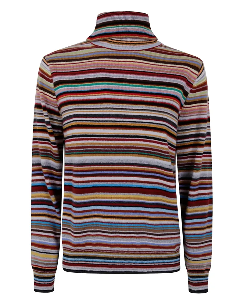 Paul Smith Signature Stripe Rollkragenpullover - Blau Blau