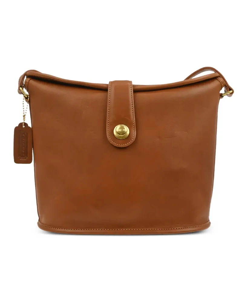 Coach 1990-2000s Nottingham Binocular Schultertasche - Braun Braun