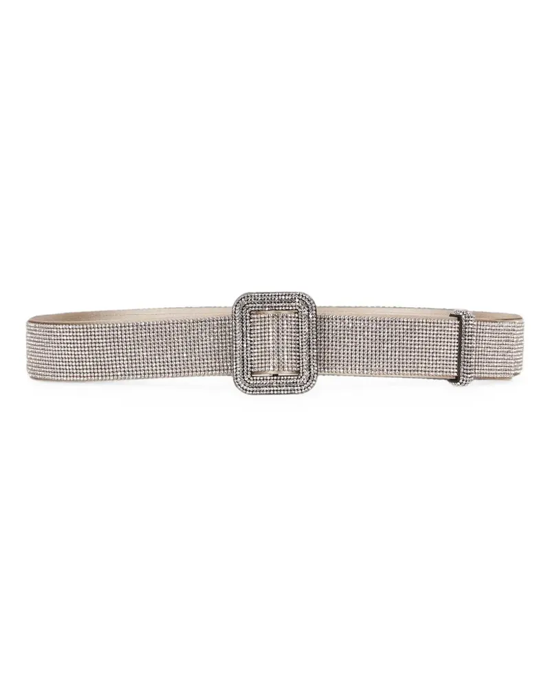 Benedetta Bruzziches Venus crystal-embellished buckle belt - Silber Silber