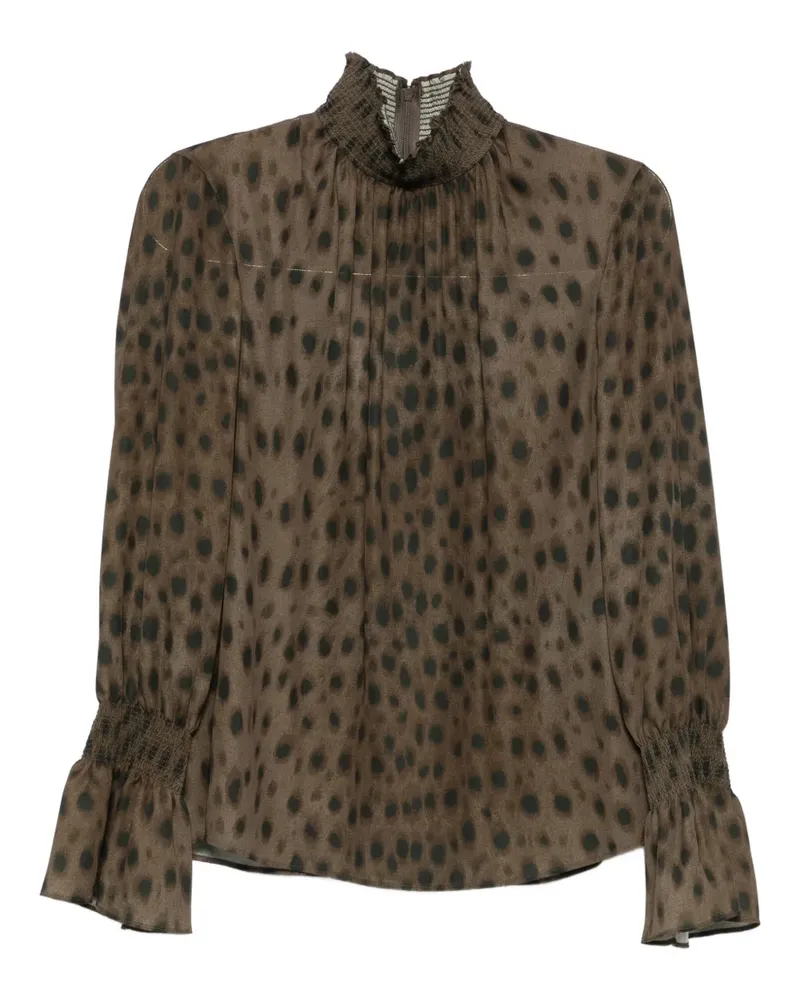 Akris ruffled blouse - Braun Braun