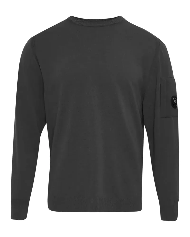 C.P. Company extrafine merino wool Lens crewneck sweater - Grau Grau
