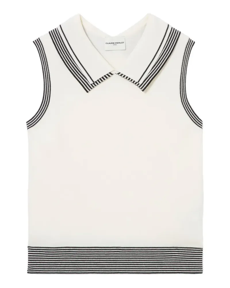 Claudie Pierlot Gestricktes Top - Weiß Weiß