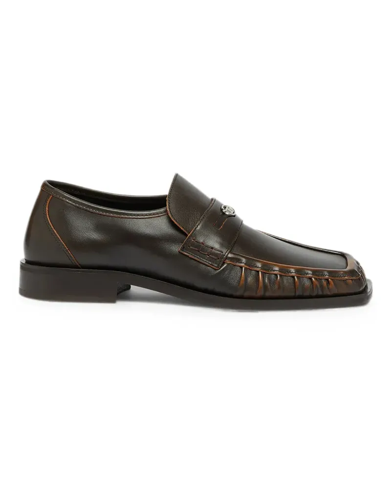 Diesel D-Amber - penny loafers in leather - Braun Braun