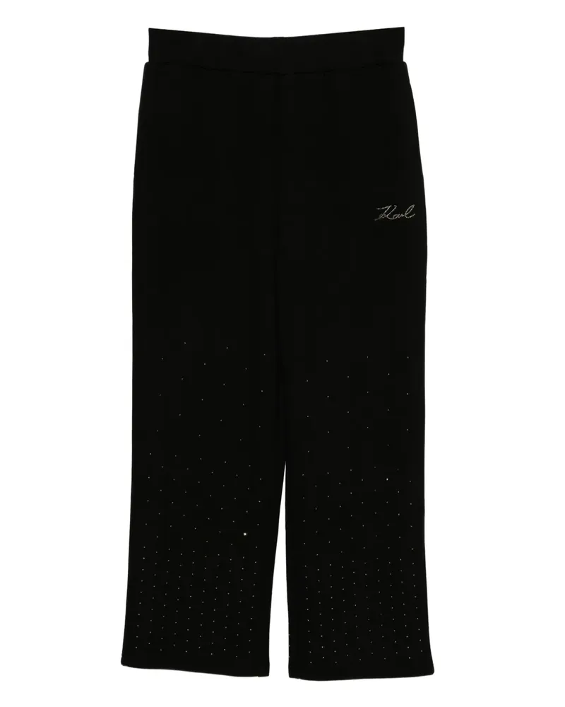 Karl Lagerfeld Hose mit Logo-Prägung - Schwarz Schwarz