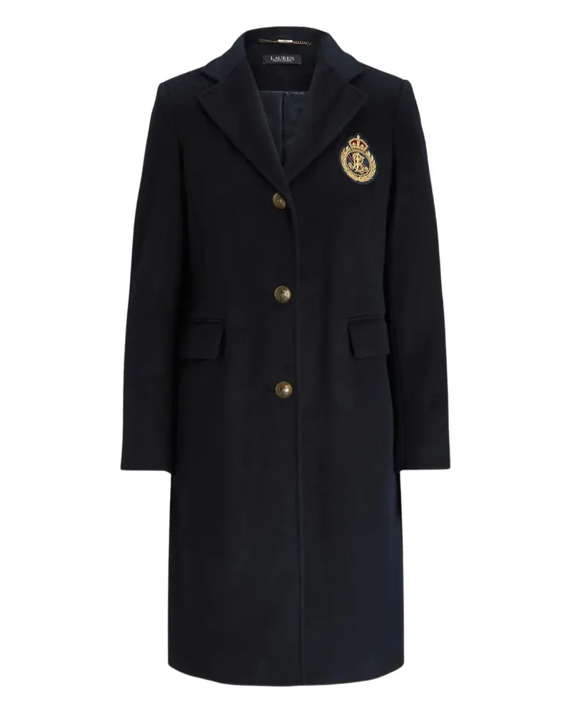 Ralph Lauren Verzierter Mantel mit Gürtel - Blau Blau