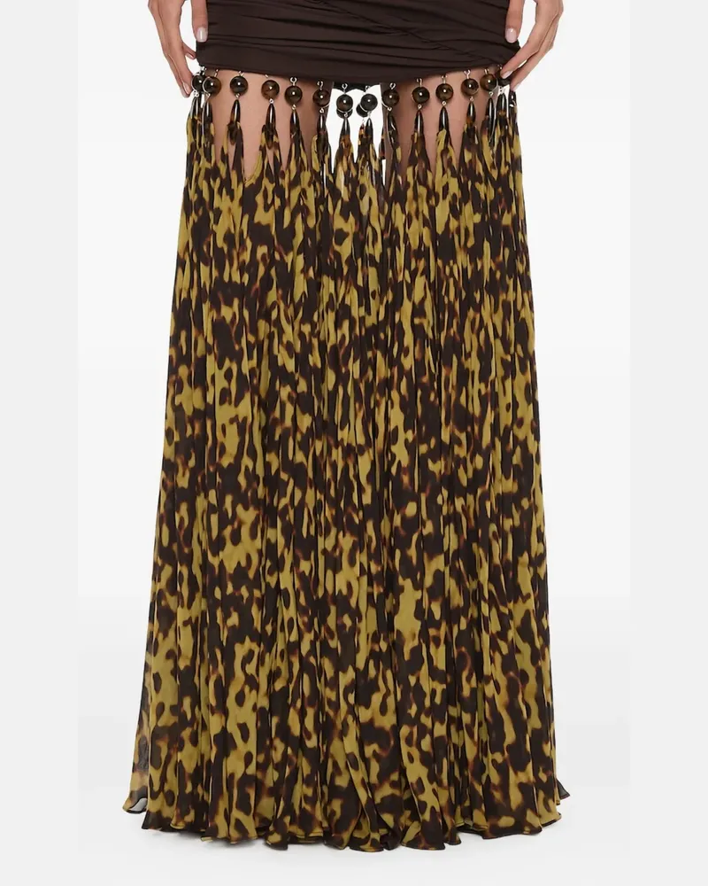 Christopher Esber Droplet Maxirock aus Jersey - Braun Braun