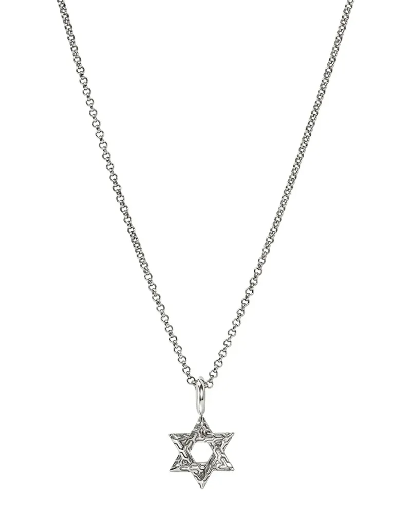 John Hardy sterling silver star-pendant necklace - Silber Silber