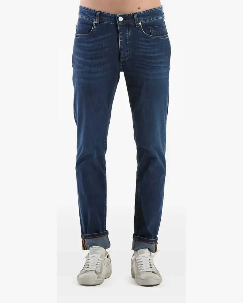Siviglia Klassische Slim-Fit-Jeans - Blau Blau