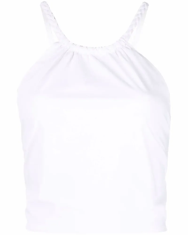 RED Valentino Neckholder-Top mit Schnürung - Weiß Weiß