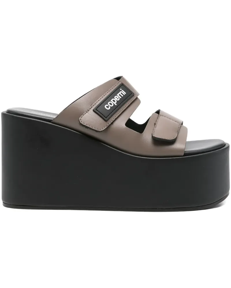COPERNI Plateau-Sandalen mit doppeltem Riemen - Braun Braun