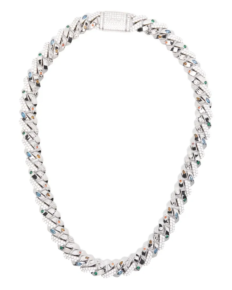 DARKAI Exo Prong Pavé necklace - Silber Silber