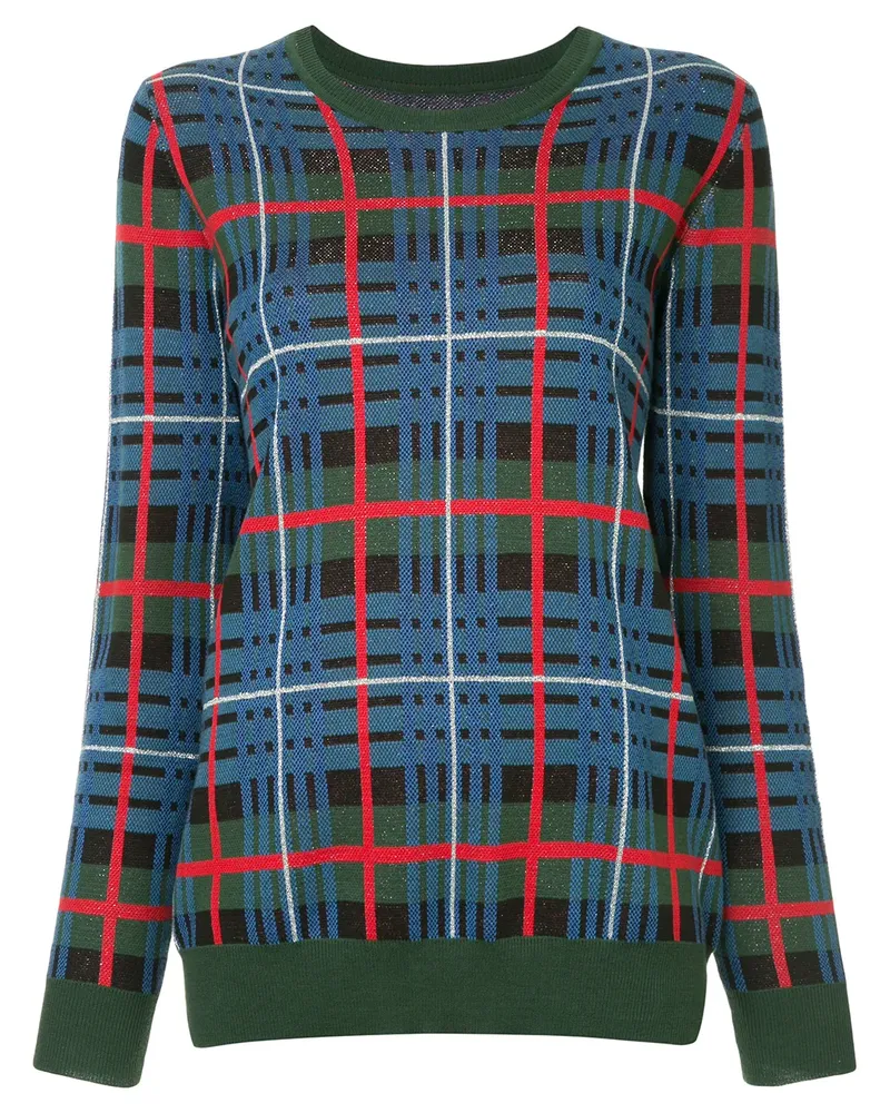 macgraw Quantum' Pullover mit Schottenkaro - Blau Blau
