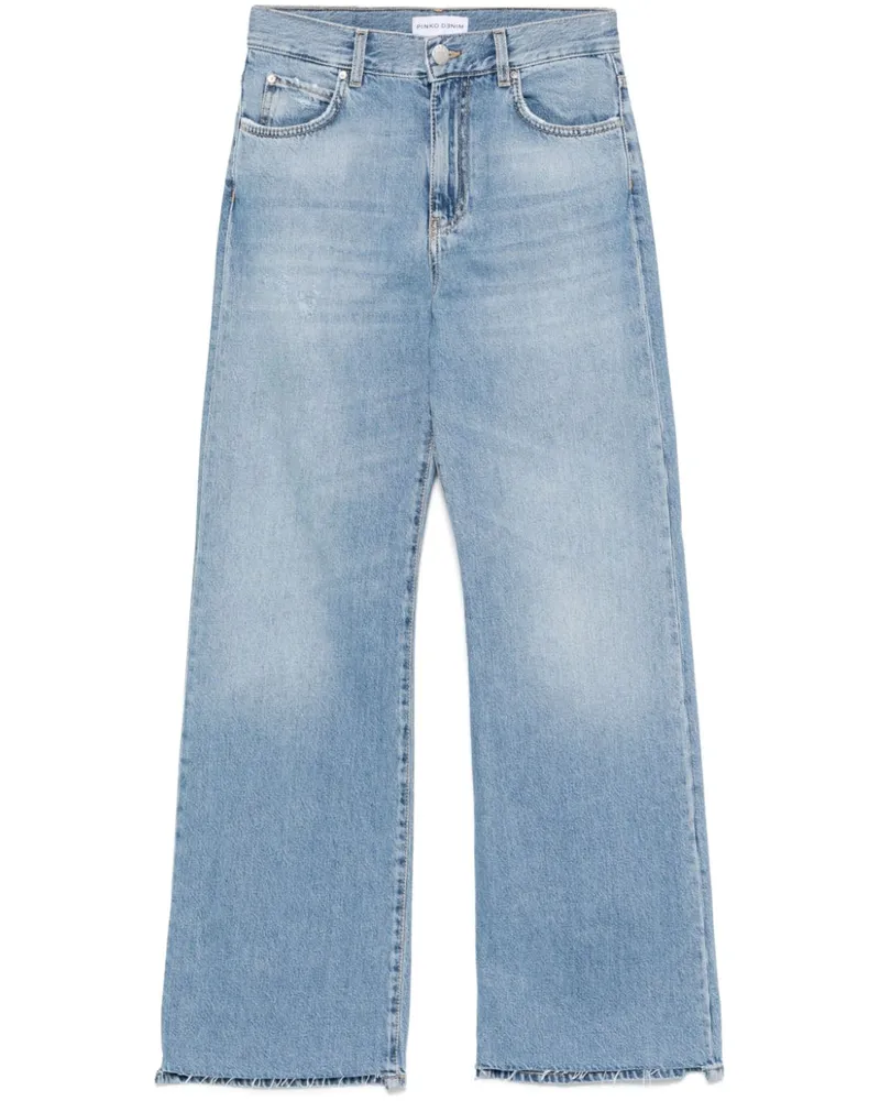 Pinko Jeans mit weitem Bein - Blau Blau