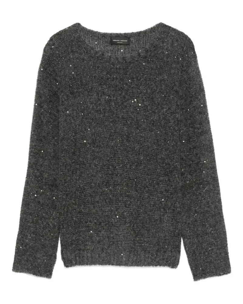 Roberto Collina sequin-embellished sweater - Grau Grau