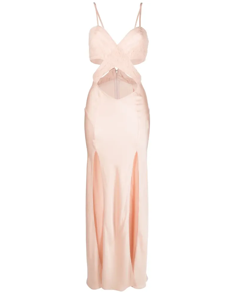Amen Abendkleid mit Cut-Outs - Nude Nude